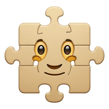 single-puzzle-piece-in-a-beige-color,-representing-a-flexible-or-undefined-category sticker