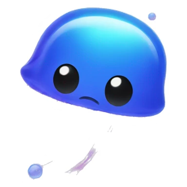 Jellyfish made of bubbles sticker