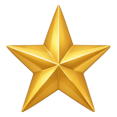 
4-pointed star 3d sticker