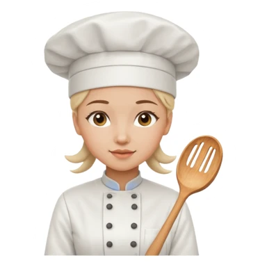 Young female baker – wearing white chef hat

 sticker