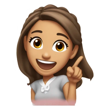 Ariana grande laughing and pointing sticker