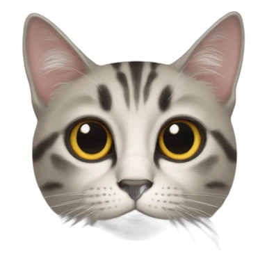 Cat rend with black eyes sticker