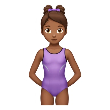 Una patinadora de 12 años y es morena de pelo y lleva un mallott super bonito sticker