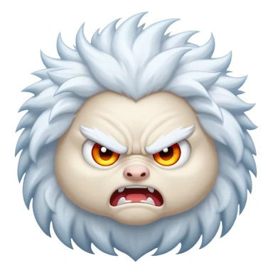 White Thunder - Very Angry - Completely White/Shades of White - Big sticker