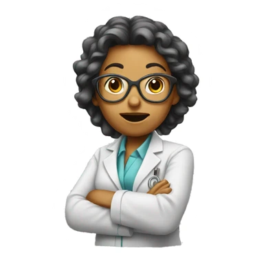 Crazy woman scientist  sticker