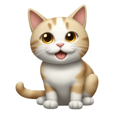 Gato con moño  sticker