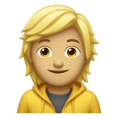 Corazón amarillo claro sticker