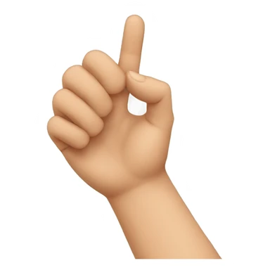 holding ear by hand sticker