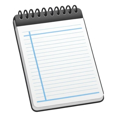 notepad with outlined shapes sticker
