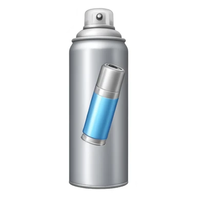 a can of hairspray sticker