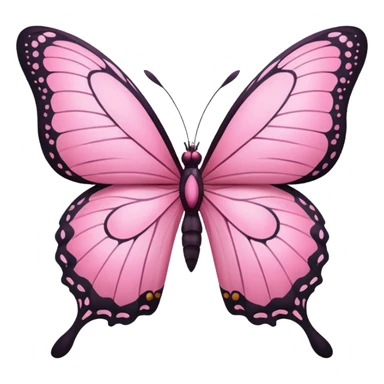 Pink butterfly  sticker
