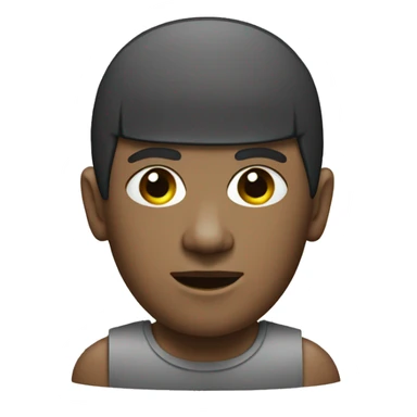 Moai 🗿 with a bowl cut  sticker