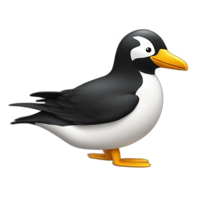 Pingouin qui ne glisse pas loin sticker