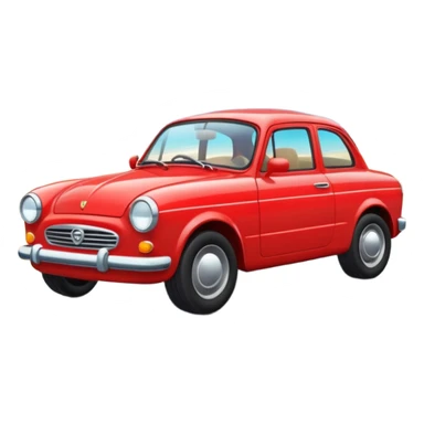 car in tropical place sticker