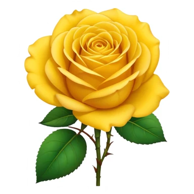 Yellow rose sticker