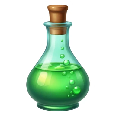 Minimalistic green Potion sticker