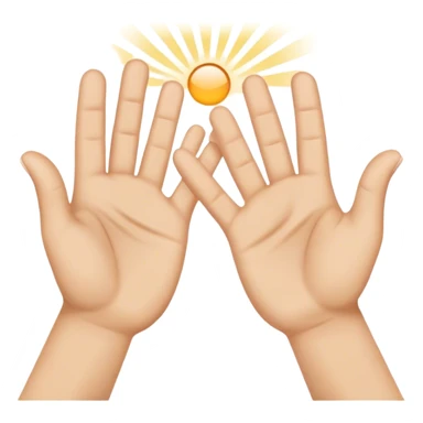 palms clapping another's hand
 sticker