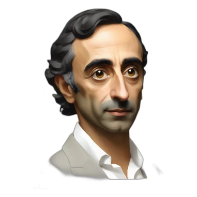 Eric Zemmour in style of sorolla sticker