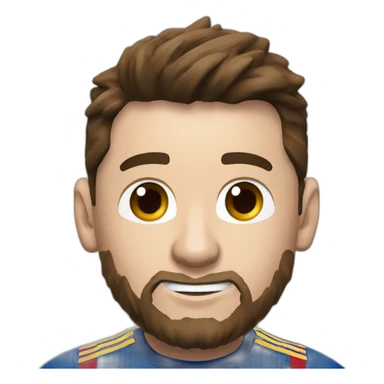 Lionel Messi avec un maillot de ronaldo sticker