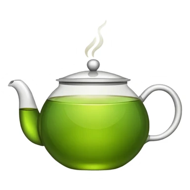 tea pod emoji, simple and clear sticker