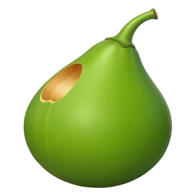 thin Calabash no face sticker