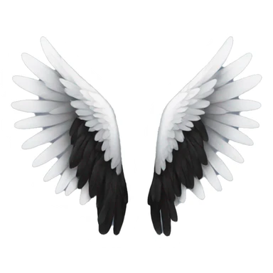 black angel wings sticker