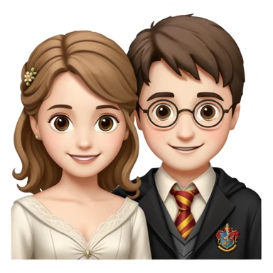 Harry Potter and Hermione Granger wedding  sticker
