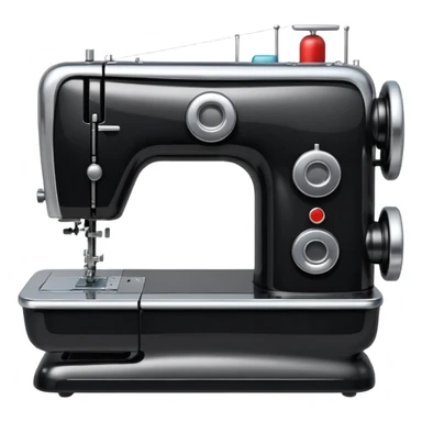 contemporary sewing machine sticker