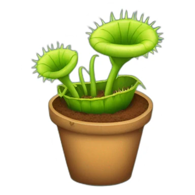 venus fly trap sticker