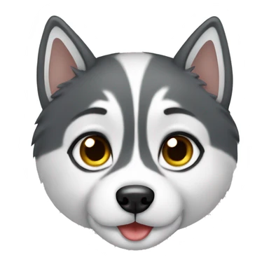 Cute husky girl sticker