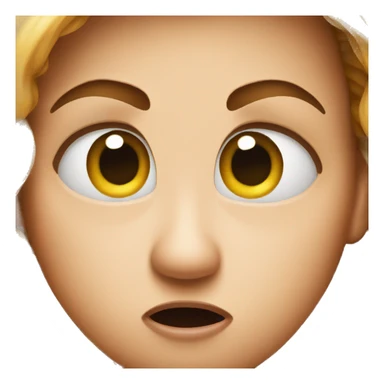 Scared emoji sticker