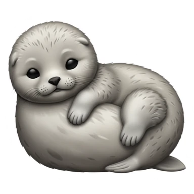 baby Seal sleeping sticker