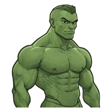 Skinny body builder sticker