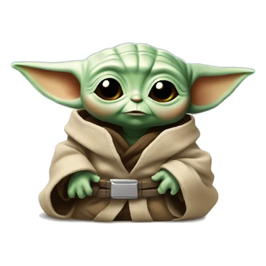 Baby Yoda is crypto investor sticker