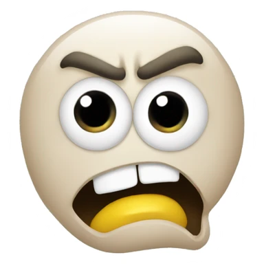 Angry foot with eyes sticker