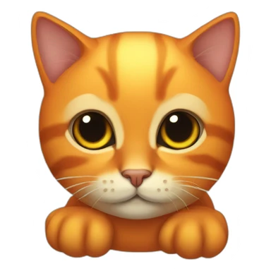 pumkin head kitten sticker