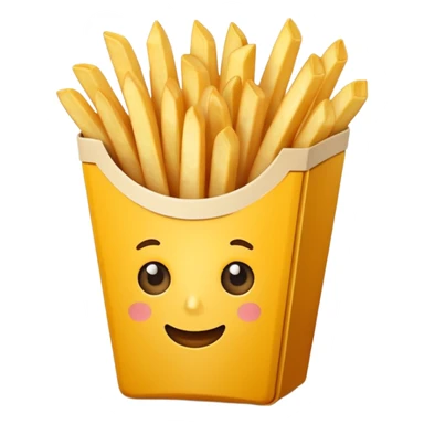 french fries sticker