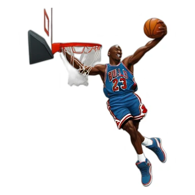 Michael jordan dunking Mathe buch sticker