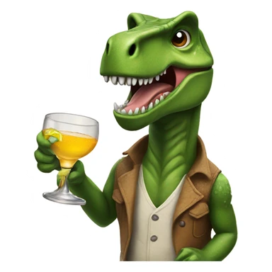 Trex with tequila  sticker