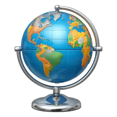 Time Zone Globe sticker