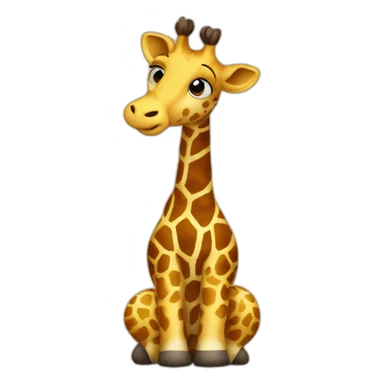 Giraffe read the bible sticker