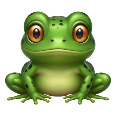 Frog with Asian eyes sticker
