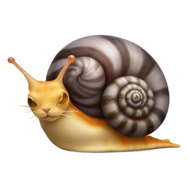 Cat snail sticker
