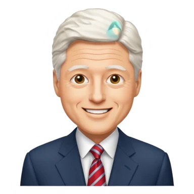 Bill Clinton president sticker