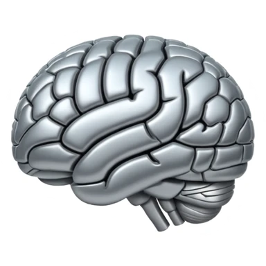 Thinking brain sticker