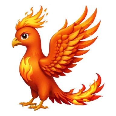 Fire phoenix sticker