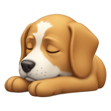 Dog sleeps sticker