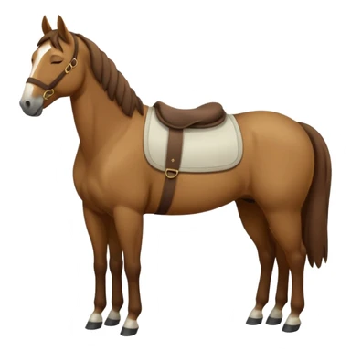 A horse sleeping standing up sticker
