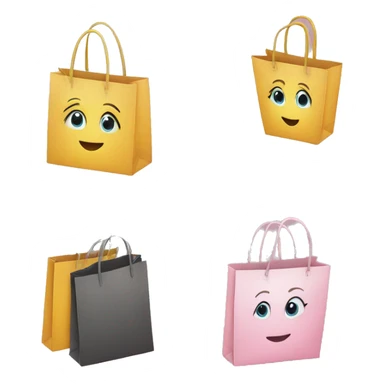 Girly Shopping bags sticker