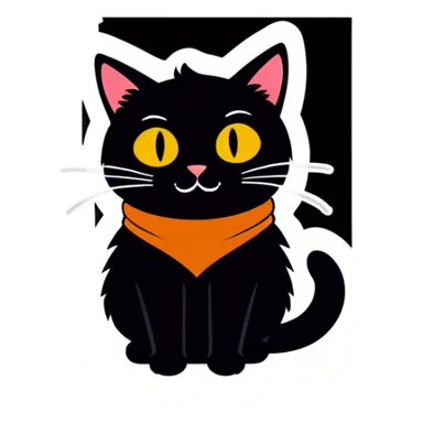 A cat saying mashallah sticker